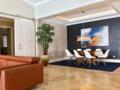 Indoor dining area