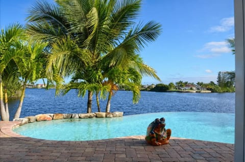 Relaxing Poolside