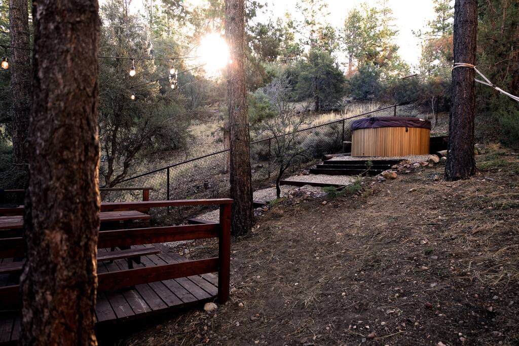 Hot Tub in the Woods