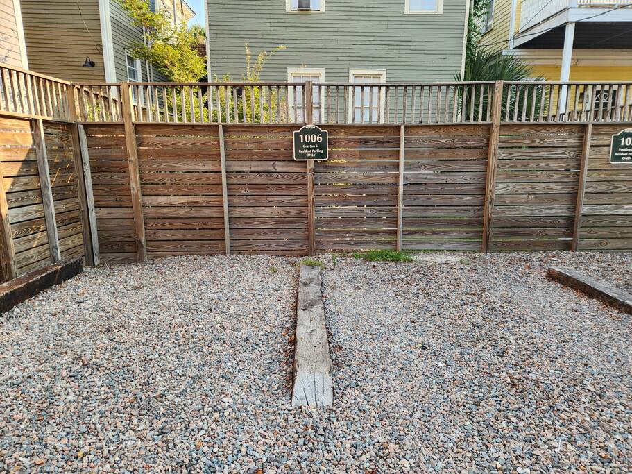 Private off-street parking for 2 cars