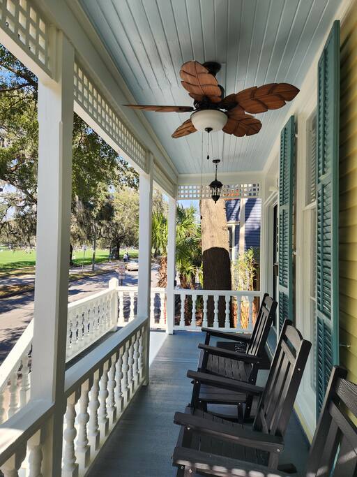 Relax on the rocking chairs & enjoy the view!