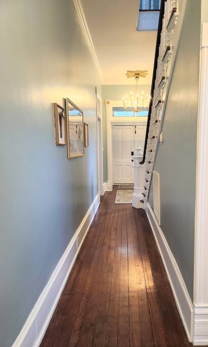 A gorgeous hallway with some added fun
