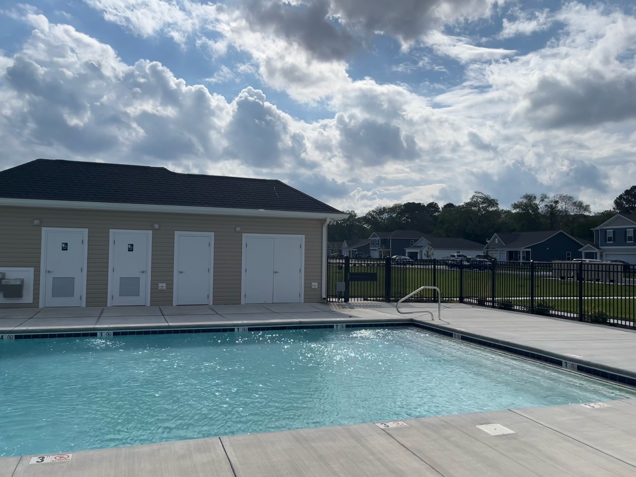 Community pool with bathrooms, lounge chairs and tables. 5' max depth Community pool with bathrooms, lounge chairs and tables. 5' max depth - Our Shorebird Way - Millsboro