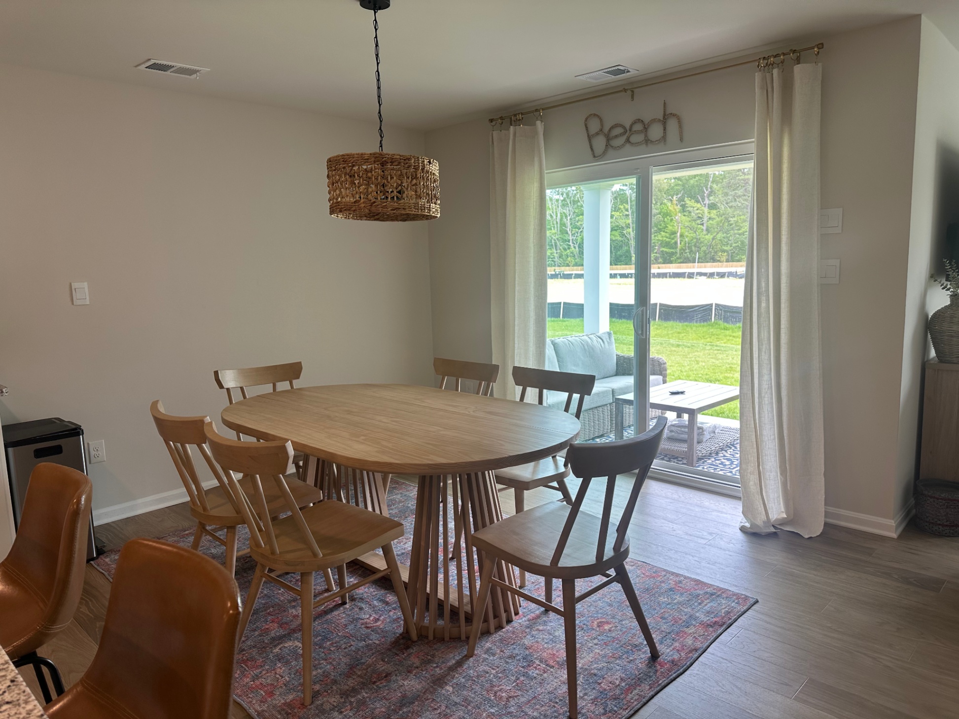 Six person dining table with counter seating for 3. Six person dining table with counter seating for 3. - Our Shorebird Way - Millsboro