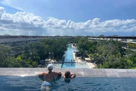 Luxury AWA Playacar 2BR | Pools • Balcony • Beach