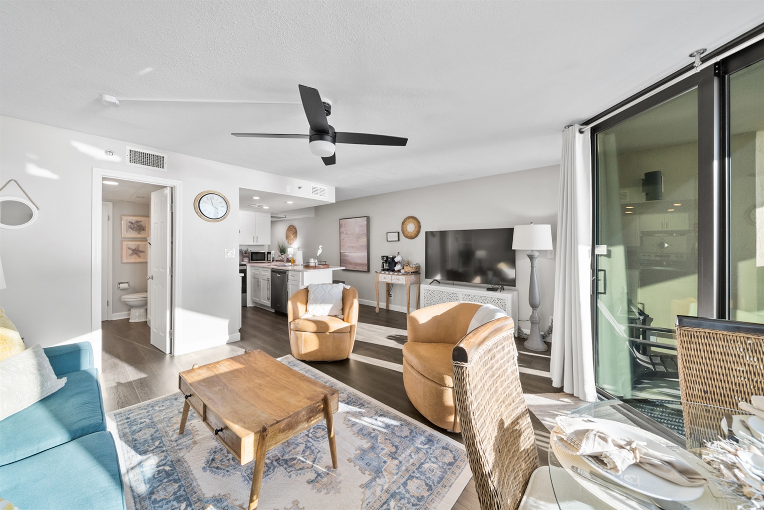 Convenient Bathroom Entrance From Living Area