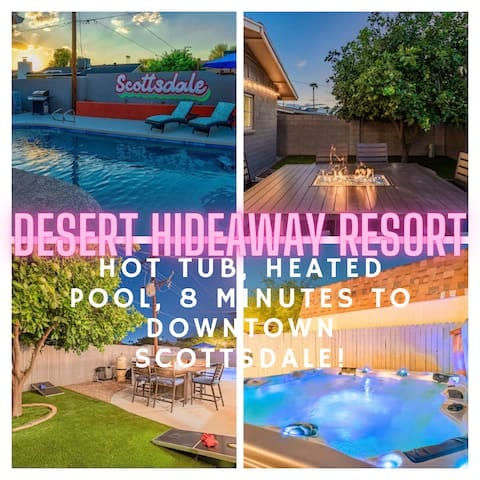 Desert Hideaway: Luxe Pool, Hot Tub, & Fire Pit!