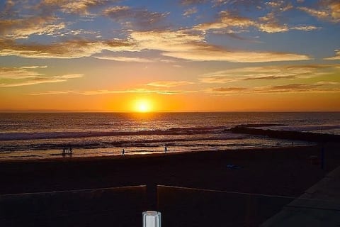 PRIVATE ROOFTOP LOUNGE DECK - 3rd floor
Relax in an absolutely spectacular oceanfront oasis with sweeping views of sunsets, Catalina Island, dolphins and whales, sea birds, and more!