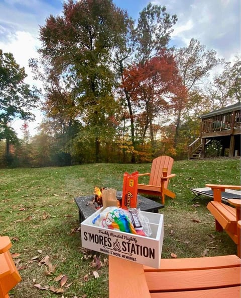 Come prepared to enjoy the weather around the fire pit with our S’more station.