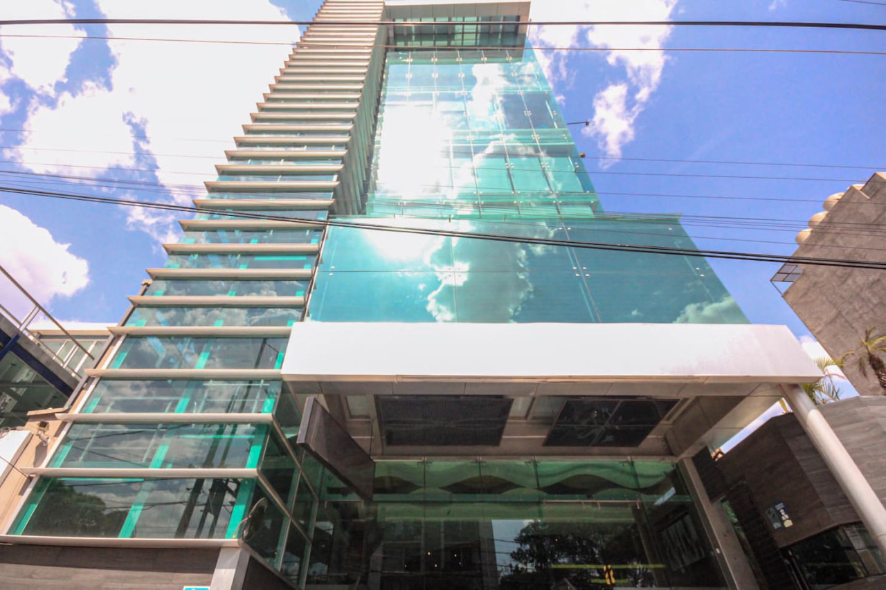 Exterior view of the building.