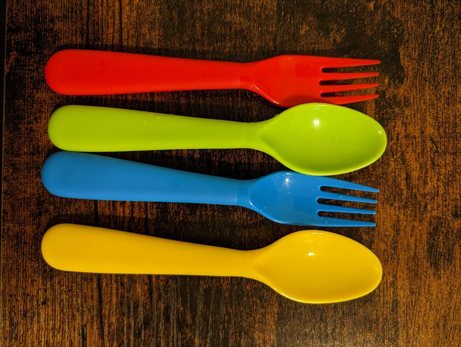 You will find toddler silverware as well! You will find toddler silverware as well! - N. Chatt Charm - 2 Bedroom - Walk to Walnut St Bridge, Coolidge Park, and the river! - Chattanooga