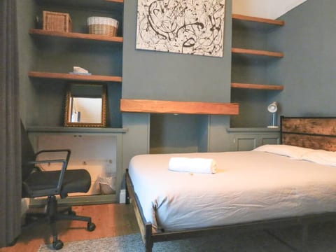 Hotel room with patio access
