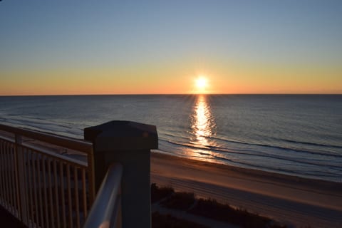 Sunrise from private balcony