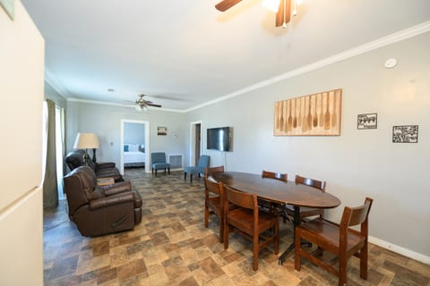 Living room with kitchen table