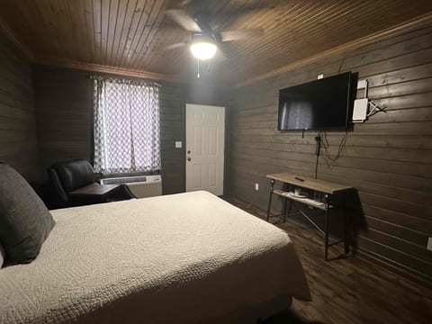 Bedroom and flat screen smart TV