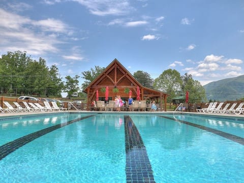 Off-site pool (5 miles from cabin)