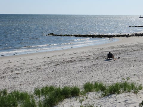 Awesome beach at the end of the street!