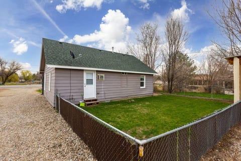 Fully fenced backyard