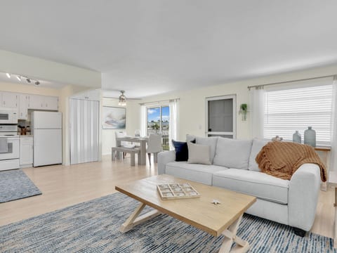 Open concept Kitchen & Dining with Living room