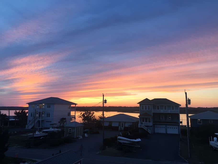 Southern facing sound views