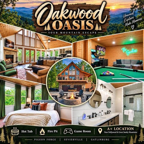 A+ Location New Remodel Hot Tub Game Room Fire Pit