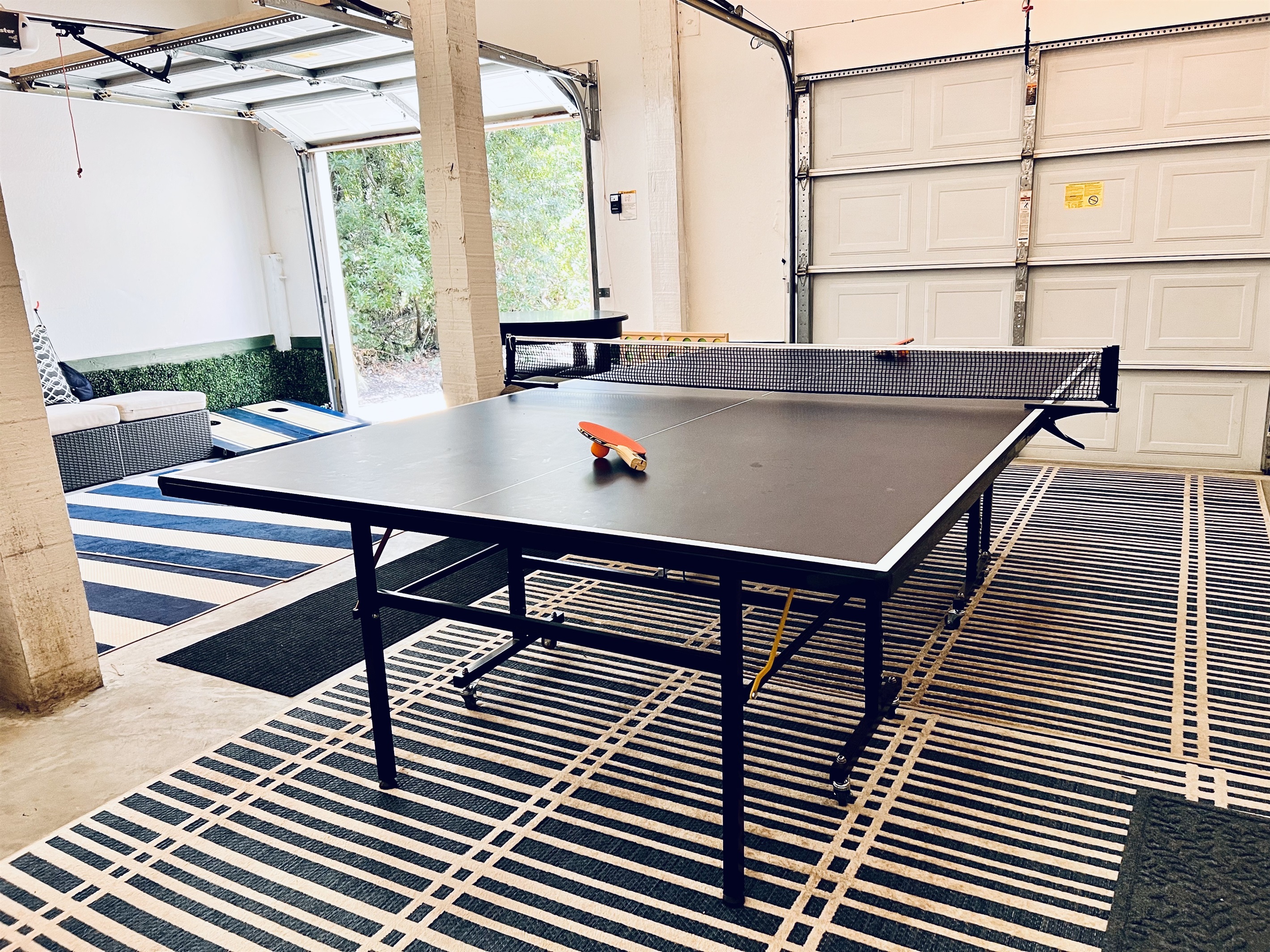 super fun garage game room