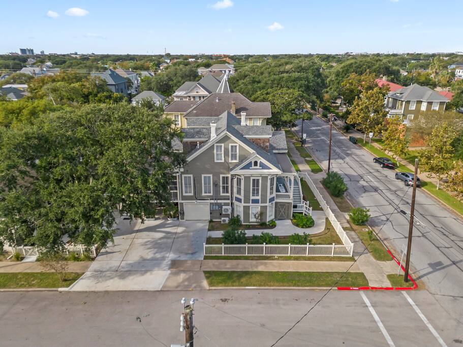 The home has multiple units. You will be on the main floor and can use a free parking space on the street next to the home. 