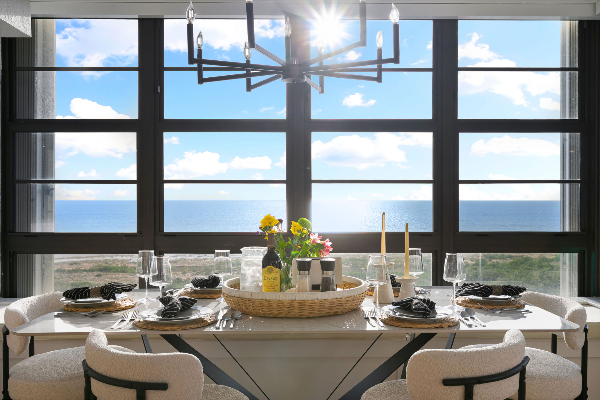 Mesmerizing dinner overlooking the Gulf of Mexico
