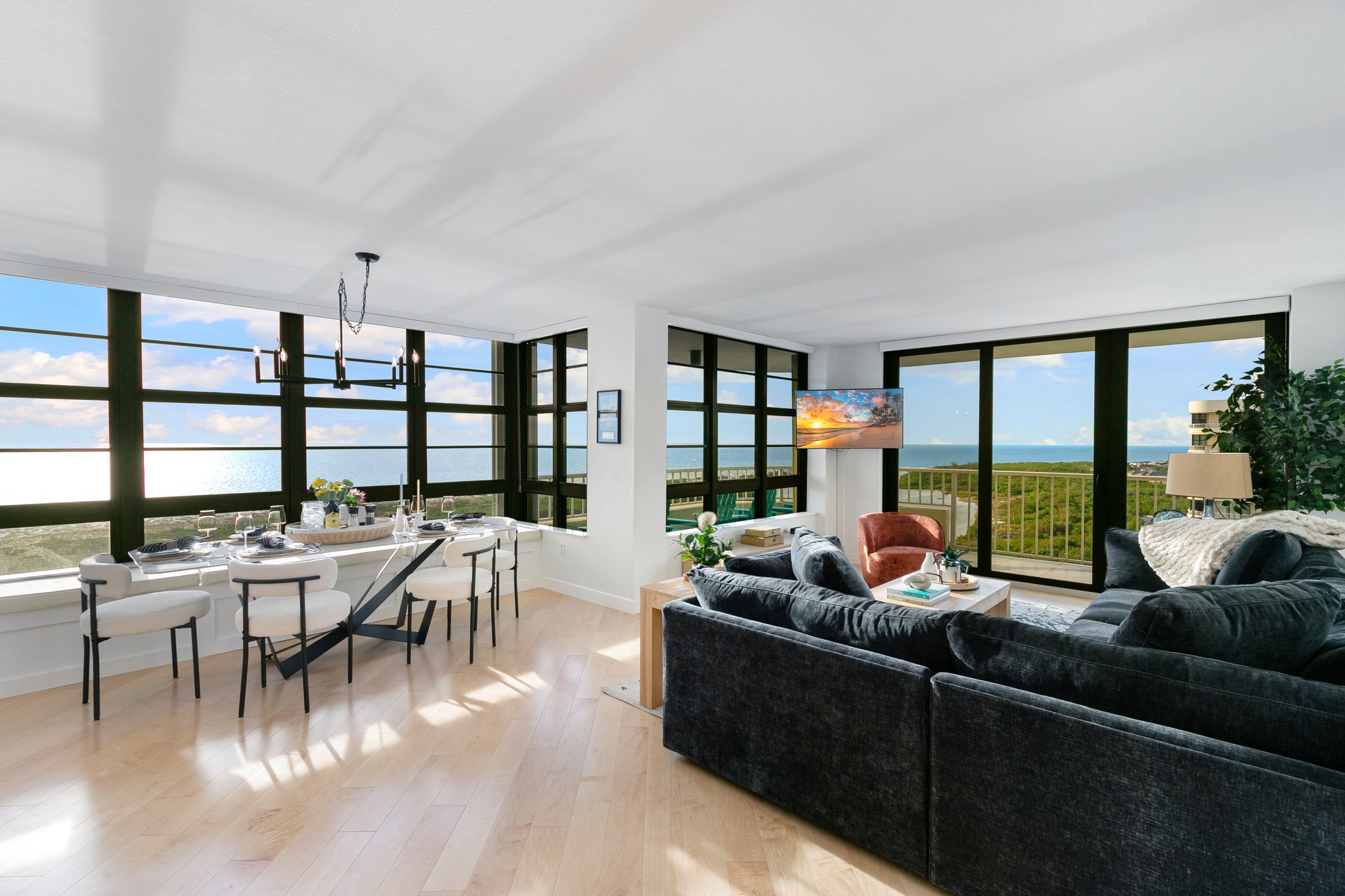 Bright, light and views abound from every corner