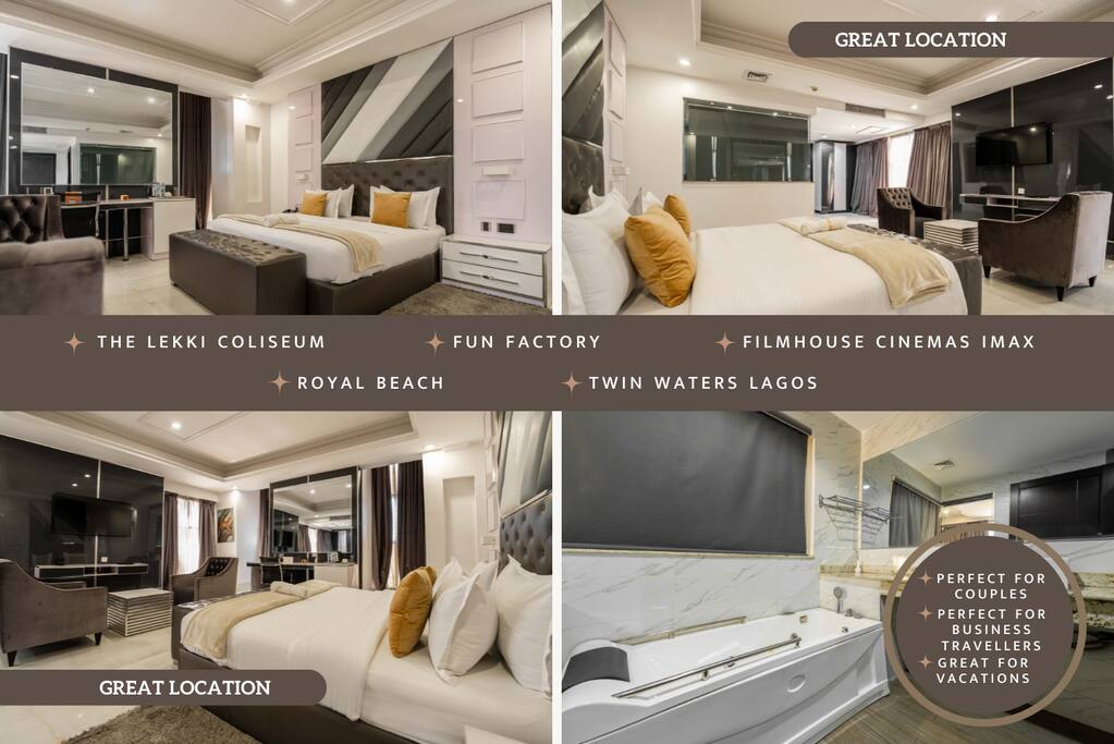 Stylish Deluxe Room in Lekki with Pool & Fast WiFi