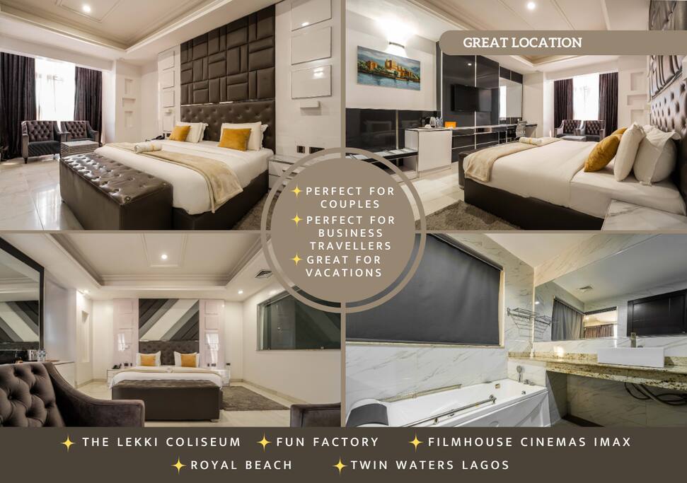 Stylish King Room in Lekki with Wi-Fi & 24/7 Power