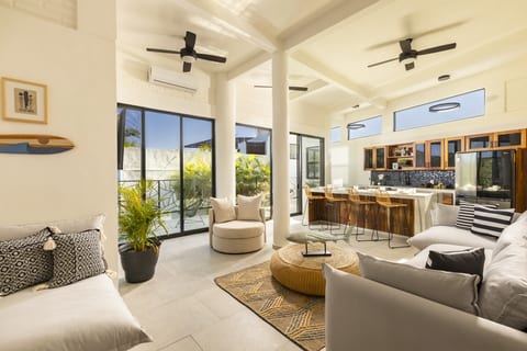 Open concept living room and kitchen