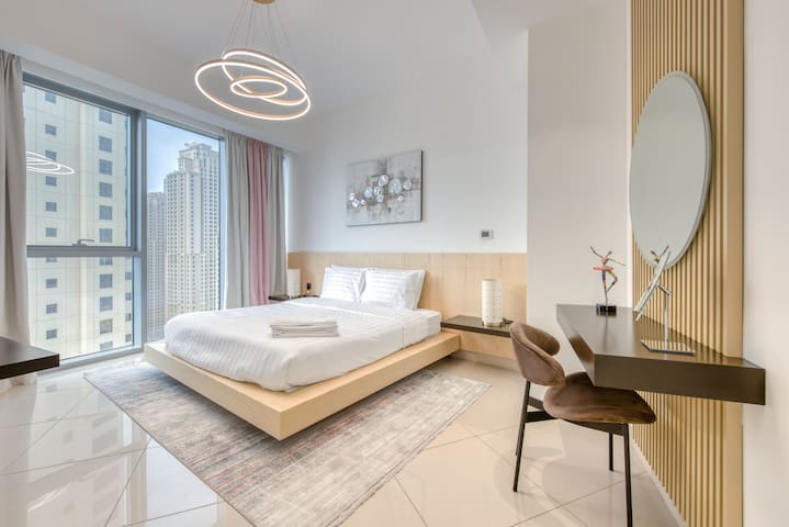 Lux 3bedroom Upgraded Apartment -Marina View & JBR - Tecom - Dubai - United Arab Emirates