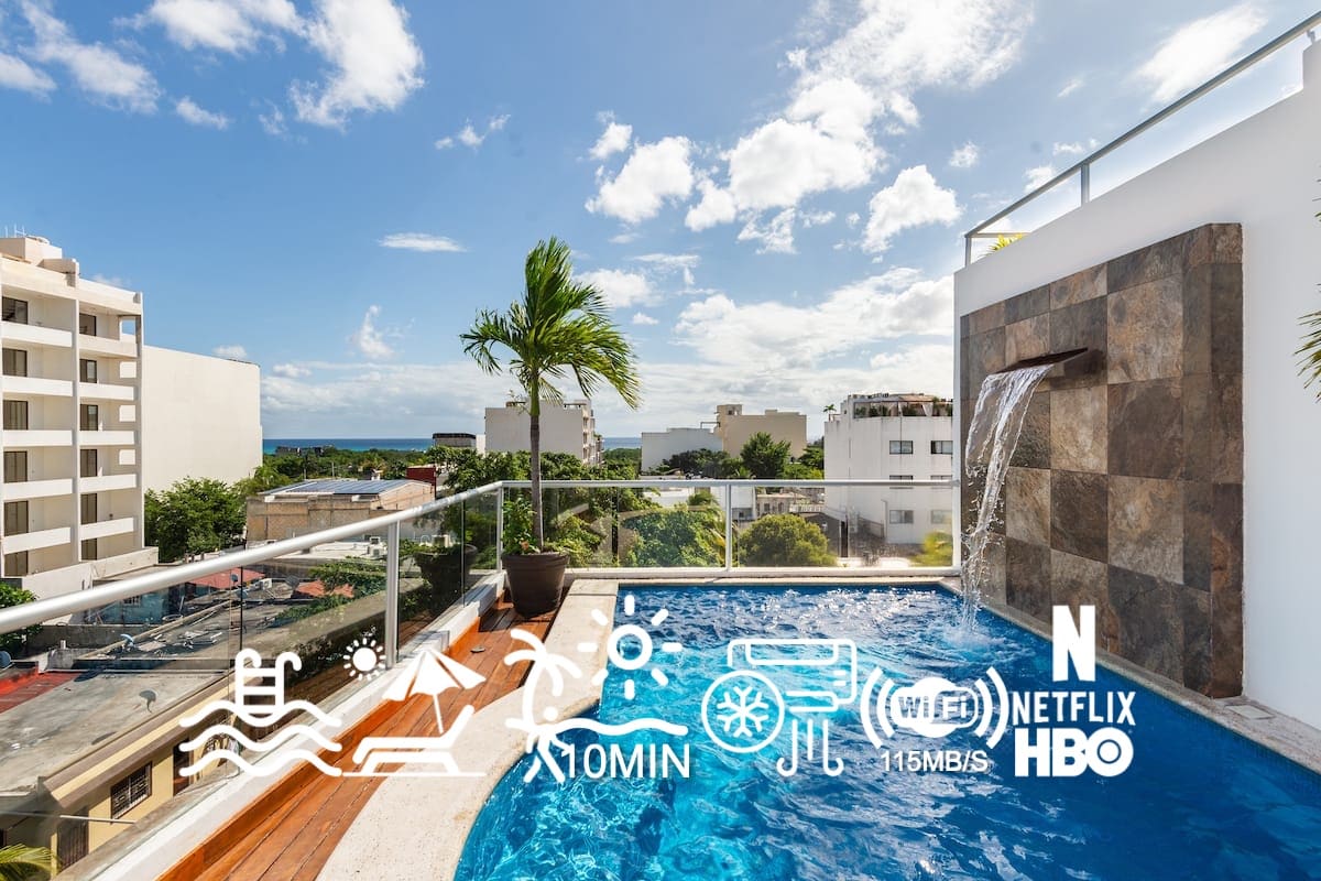 BLEU BALAM - Cozy charming Pool Beach in Zazil-Ha