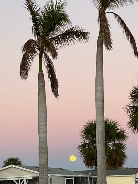 Full moon over Sanibel Gateway, from the front deck.
