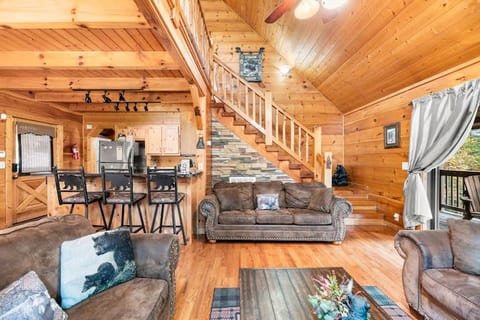 Hilltop cabin, hot tub, pool table, Smoky Mountain