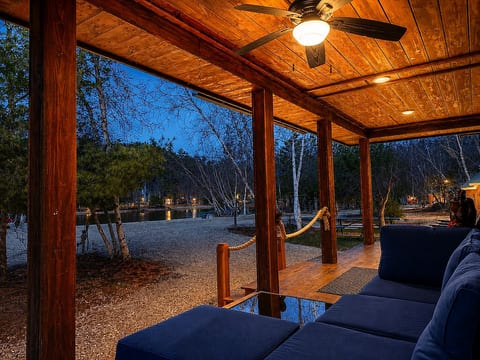 from the front porch at night!