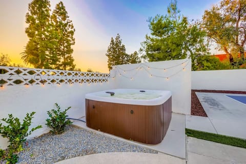 Private hot tub tucked into the yard, perfect for unwinding after a full day out.