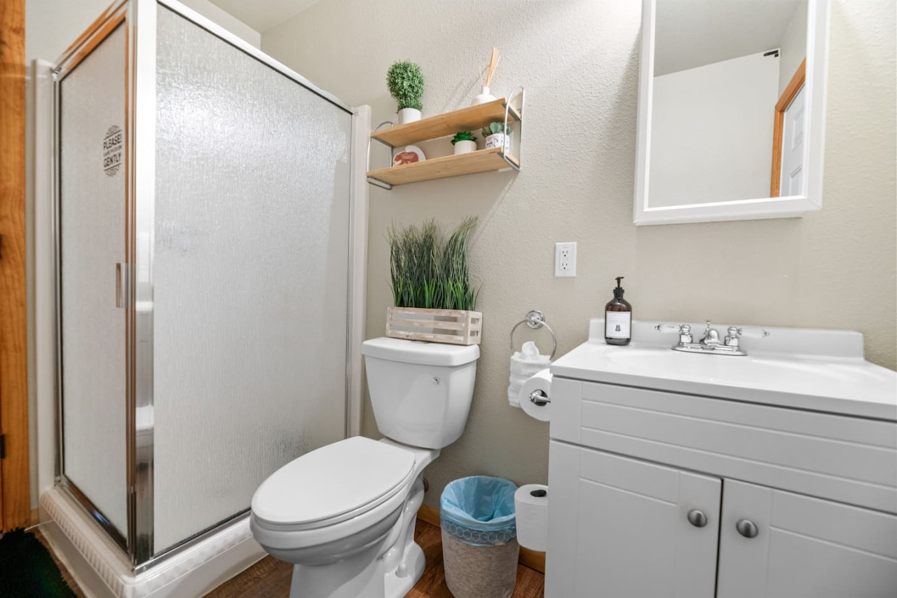 Big Bear vacation rental with hot tub and game room, close to lake, ski resorts, and trails. By Rather Be Properties