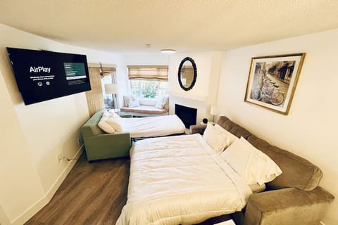 Large 1BR in Village -Hot Tub, Patio, Free Parking