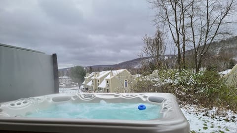 Redroof Ellicottville Chalet sauna 8' hot tub