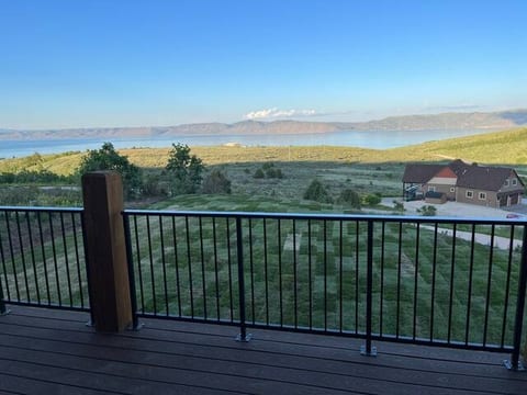 View of the lake from our deck.