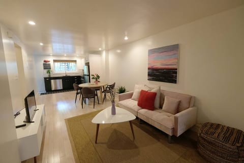 Living area and sofa bed