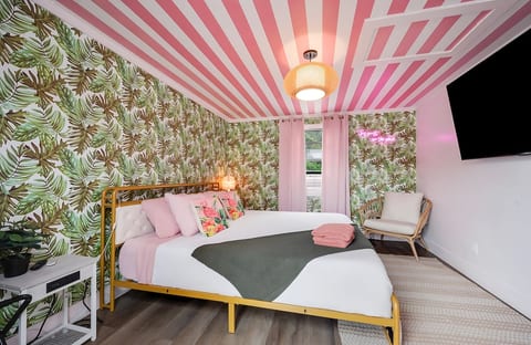 hide away in your own casita, away from the main house, and watch a movie on the big screen tv