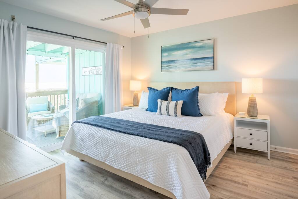Oceanfront. Pool. King Bed.Walk to Boardwalk.View!