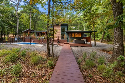 Wine Time Modern Rustic Cabin Retreat in the Woods
