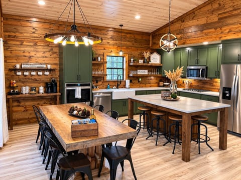 Rustic Kitchen and Dining Room