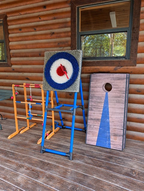 Bison Point, Smoker Grill, Corn Hole, Fire Pit