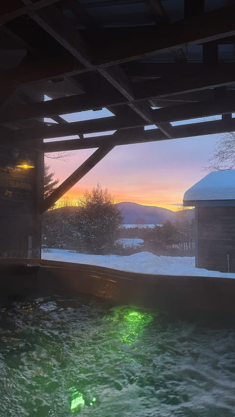 Morning Hot Tub Views