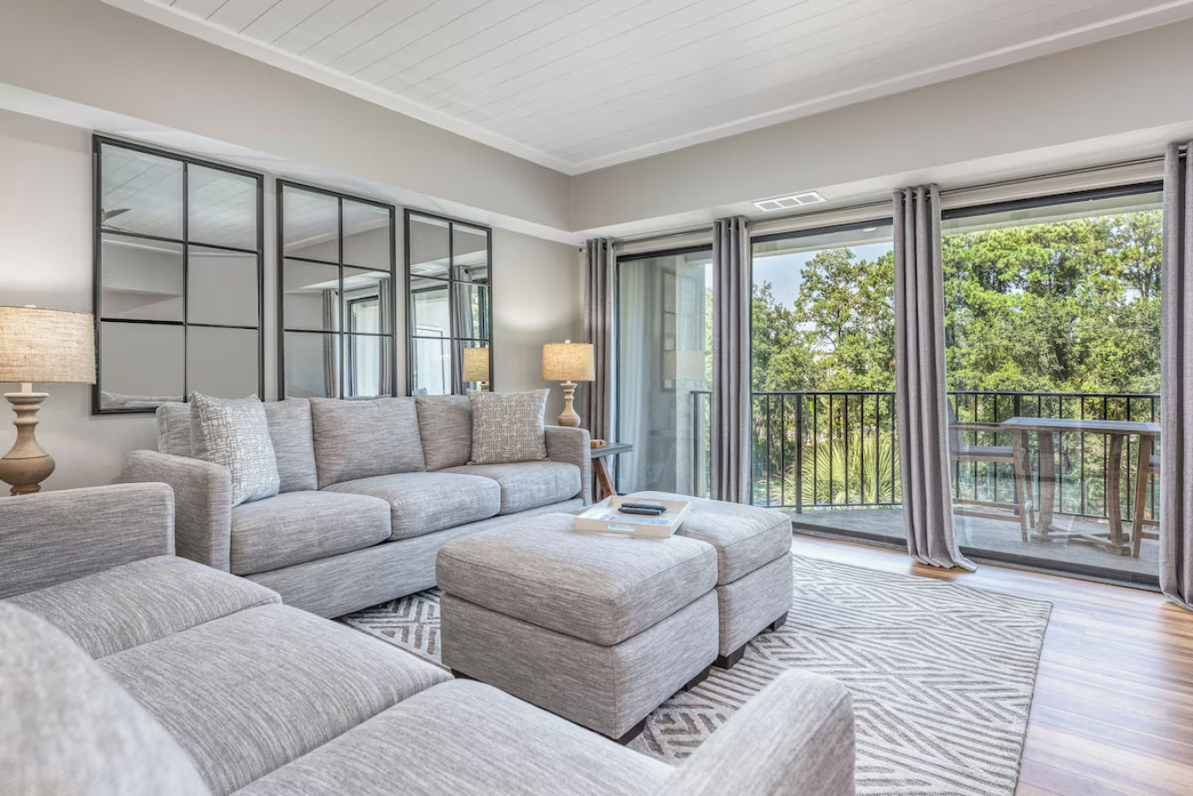 Living Area with Balcony